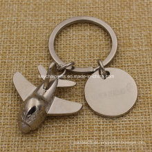 Heißer Verkaufs-Art- und Weisemetallflugzeug Keychain mit Umbau